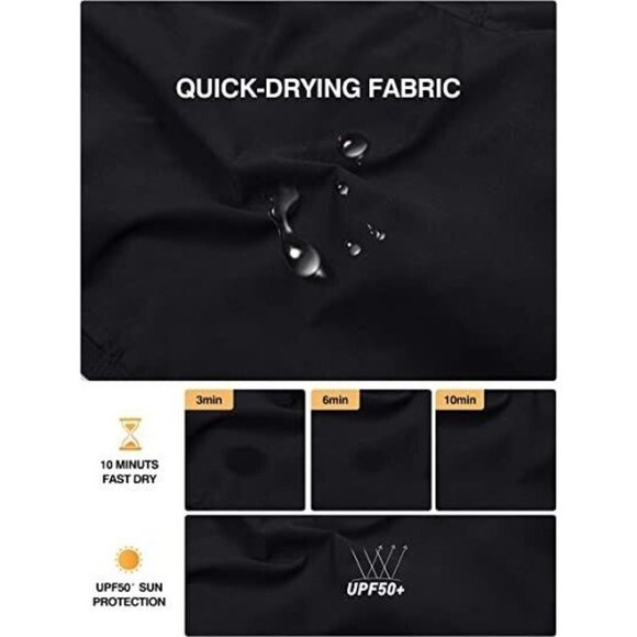 Actleis Men’s Swimming Trucks Short Swimwear Quick Drying Large NWT Black - Picture 6 of 10